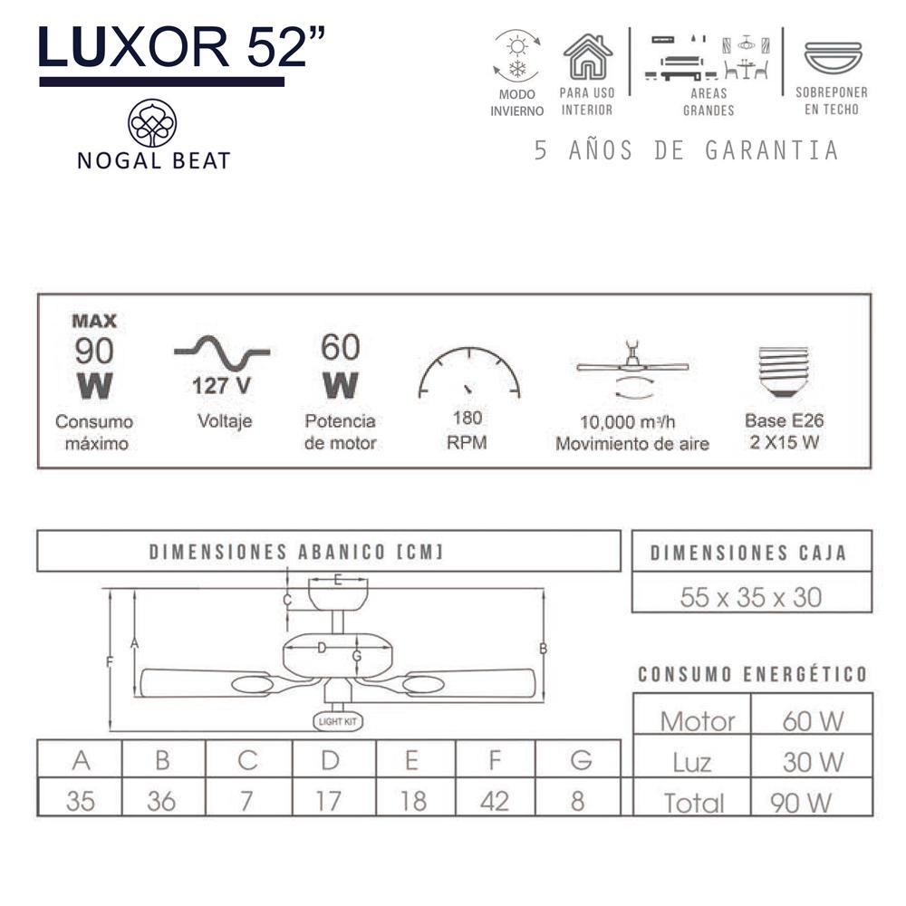 Ventilador Decorativo de Techo para Despacho - MASTERFAN LUXOR 52 - Varios Colores - 4 Aspas Áreas Grandes Ventiladores de Techo Ventiladores de Pie Ventiladores de Pared Ventiladores Decorativos Diseño de Interiores Estilo Funcionalidad Espacio Acogedor Oficina Sala Terraza Asesoramiento Diseño de Interiores Tienda Online Compra Online Atención al Cliente Soporte Servicio Postventa Restaurante Bar Ventilador Comercial Hotel Hostelería