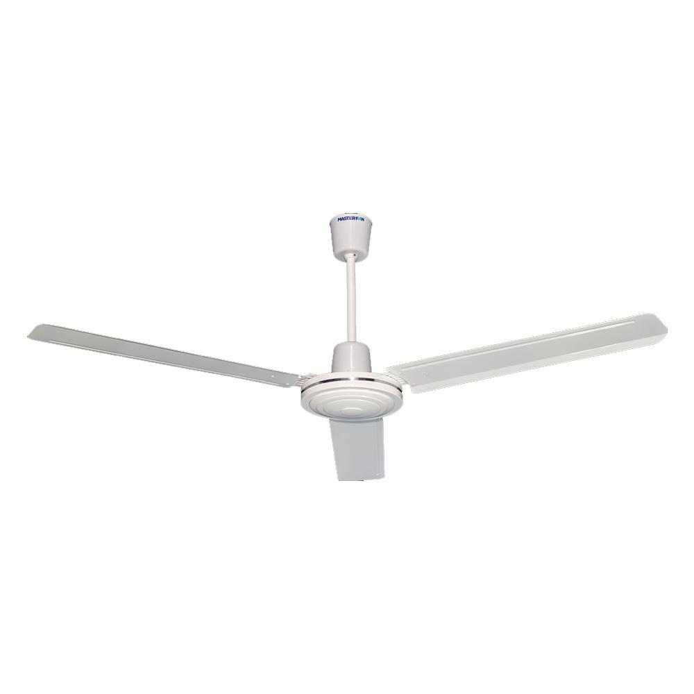 Ventilador Industrial de Techo para Bodegas - MASTERFAN HERCULES 56 - Blanco - 3 Aspas Áreas Grandes Ventiladores Industriales Circulación de Aire Ventilación Industrial Sistemas de Ventilación Ruido de Ventiladores Aire Fresco Ventilación Industrial Ventilación Comercial Ventiladores de Techo Ventiladores de Pie Ventiladores de Conducto Calidad del Aire Interior Naves Industriales y Fábricas Almacenes y Centros de Distribución Talleres y Fábricas de Procesamiento Centros Comerciales y Grandes Superficies