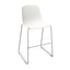 Banco INFINITI PURE LOOP MONO | Banco Cocina | Trineo | Varios Colores | Carcasa Polipropileno | Interior Exterior - 113-5922I-BCO - Infiniti - NOGAL BEAT - Bancos