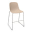 Banco INFINITI PURE LOOP MONO | Banco Cocina | Trineo | Varios Colores | Carcasa Polipropileno | Interior Exterior - 113-5922I-SND - Infiniti - NOGAL BEAT - Bancos