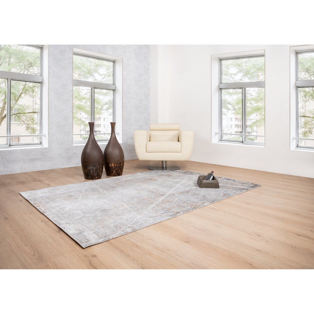 LAVIN ADARA T2258 | Tapete Decorativo para Diseño Interiores | Gris Oro | Varias Medidas | Gris Oro | Interior - T2258-60 x 90 - LAVIN - NOGAL BEAT -