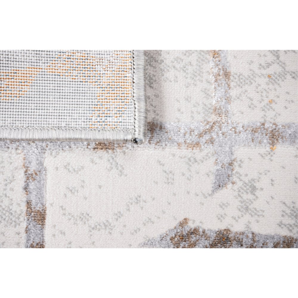 LAVIN ADARA T2259 | Tapete Decorativo para Proyectos Interioristas | Tono Oro + Gris + Azul | Varias Medidas | Interior - T2259-60 x 90 - LAVIN - NOGAL BEAT - Tapetes