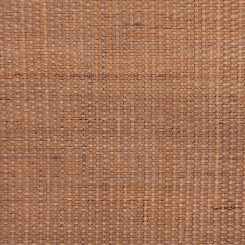 MESA AUXILIAR NOGAL BEAT STUART | Mesa Auxiliar Ocasional Decorativa | 59 cm | Estructura Acero Negro | Marrón | Polietileno Tejido Ratán Sintético | Interior - 109593 - Zuo - NOGAL BEAT - Mesas
