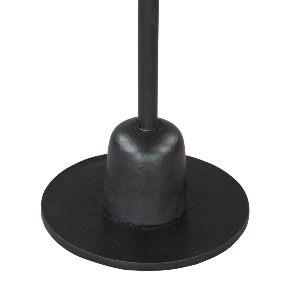 MESA AUXILIAR NOGAL BEAT WHAMMY | Mesa Auxiliar Decorativa Ocasional | 56 cm | Estructura Aluminio Negro | Blanco | Mármol | Interior - 109567 - Zuo - NOGAL BEAT - Mesas