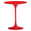 MESA AUXILIAR NOGAL BEAT WILCO | Mesa Auxiliar Decorativa Ocasional | 58 cm | Rojo | Fibra de Vidrio Pintada MDF | Interior - 401143 - Zuo - NOGAL BEAT - Mesas
