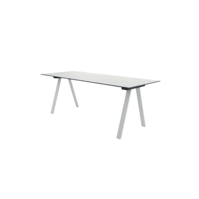 MESA COLOS VU B/R 2400 | Mesa Visitante Ocasional Bares Restaurantes | 75 cm | Base de Metal Estructurada en Tripie | Varios Colores | Cubierta Multicapa Laminada en Alta Presión | Interior - VU B/R 2400 - Colos - NOGAL BEAT - Mesas