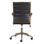 NOGAL BEAT AUCTION | Silla de Oficina | Base Estrella con Rodajas | Vintage Negro | Piel Sintética 100% Poliuretano Contrachapada | Interior - 109021 - Zuo - NOGAL BEAT -