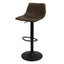 Nogal Beat Berna Banco Alto Altura Ajustable Tapizado Vinil Diseño Industrial para Bar - BANC0903619 - Mundo In - NOGAL BEAT - Bancos
