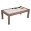 Mesa ZUO BONKER 3 en 1 de comedor, billar y ping pong en MDF imitación madera color marrón