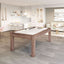 Mesa ZUO BONKER 3 en 1 de comedor, billar y ping pong en MDF imitación madera color marrón