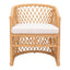 NOGAL BEAT DARCE ACCENT | Silla Decorada | Extructura en Aluminio | Beige y Natural | Tejido Ratán Sintético | Exterior - 703976 - Zuo - NOGAL BEAT -