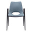 NOGAL BEAT DESI | Silla para Comedor Restaurante Cafeteria | Base Negra | Asiento Disponible en Varios Colores | Piel Sintetica | Interior - 109536 - Zuo - NOGAL BEAT -