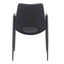 NOGAL BEAT DESI | Silla para Comedor Restaurante Cafeteria | Base Negra | Asiento Disponible en Varios Colores | Piel Sintetica | Interior - 109534 - Zuo - NOGAL BEAT -