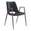 NOGAL BEAT DESI | Silla para Comedor Restaurante Cafeteria | Varios Colores | Piel Sintetica | Interior - 101694 - Zuo - NOGAL BEAT -