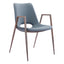 NOGAL BEAT DESI | Silla para Comedor Restaurante Cafeteria | Varios Colores | Piel Sintetica | Interior - 101695 - Zuo - NOGAL BEAT -