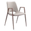 NOGAL BEAT DESI | Silla para Comedor Restaurante Cafeteria | Varios Colores | Piel Sintetica | Interior - 101696 - Zuo - NOGAL BEAT -