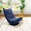 Nogal Beat Down Silla Giratoria Baja Habitacion Sala de Estar Dormitorio Azul - COST101411 - Zuo - NOGAL BEAT - Sillas