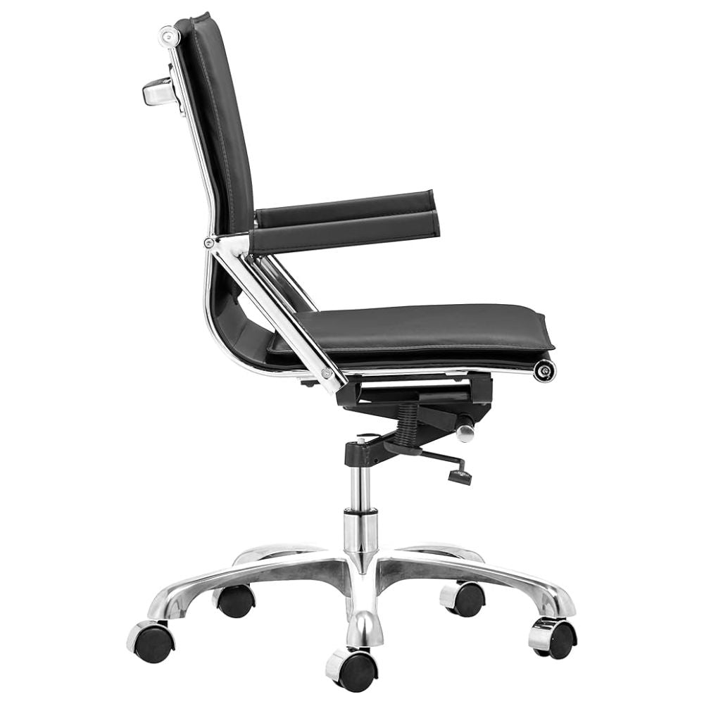 NOGAL BEAT LIDER PLUS | Silla de Oficina | Base Estrella con Rodajas | Negro | Piel Sintética 100% Poliuretano | Interior - 215212 - Zuo - NOGAL BEAT -