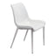 NOGAL BEAT MAGNUS | Silla para Comedor Restaurante | Patas Acero Inoxidable | Varios Colores | Piel Sintetica | Interior - 101270 - Zuo - NOGAL BEAT -