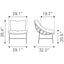NOGAL BEAT MERILYN | Silla Decorada Al Aire Libre | Extructura en Aluminio | Beige y Natural | Tejido Ratán Sintético | Exterior - 703972 - Zuo - NOGAL BEAT -
