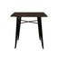 Nogal Beat Mesa Gante 80x80 Tipo Tolix Diseño Industrial para Restaurante - MESA0360231 - Mundo In - NOGAL BEAT -