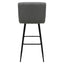Nogal Beat Pizol Banco Alto Asiento Respaldo Tapizado Base Metal Uso Interior Barra Alta Bar - BANC0903635 - Mundo In - NOGAL BEAT - Bancos