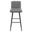 Nogal Beat Pizol Banco Alto Asiento Respaldo Tapizado Base Metal Uso Interior Barra Alta Bar - BANC0903635 - Mundo In - NOGAL BEAT - Bancos