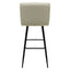 Nogal Beat Pizol Banco Alto Asiento Respaldo Tapizado Base Metal Uso Interior Barra Alta Bar - BANC0903635 - Mundo In - NOGAL BEAT - Bancos