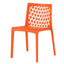 SILLA OFFIHO MILAN Ohv-74 | Silla Diseño Moderno Cafetería Restaurante | Base 4 Puntas | Varios Colores | Polipropileno | Exterior | Zona Comida Plaza Restorán Uso Comercial Colorida Rojo Blanco Naranja