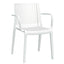 SILLA NOGAL BEAT MILOS OHV-7203A | Silla Casa Jardín Terraza | Resistente Rayos UV | Polipropileno | Interior + Exterior | Intemperie Patio Resistente Ambiente Salino Material Ecológico
