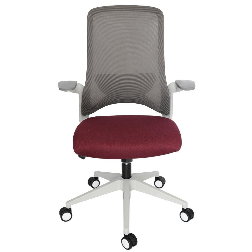 SILLA OFFIHO DOLPHIN OHE-111gris | Silla Diseño Ergonómico Oficina Operativa | Altura Ajustable | Base Estrella | Respaldo Malla Gris | Asiento Tapizado | Interior | Ejecutivo Gerente Gerencial Recepción Juntas Conferencias Area Trabajo Despacho Espera Visita Visitante