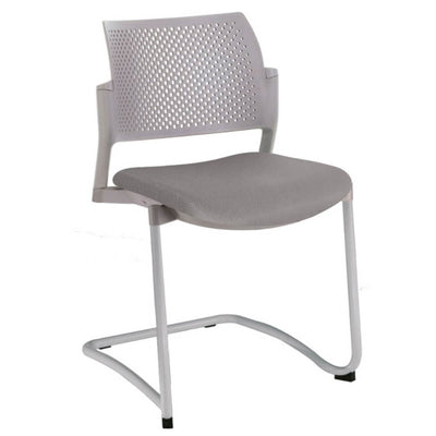 SILLA OFFIHO KYOS OHT-355 | Silla Visita para Universidad Oficinas | Base Trineo | Asiento Tapizado | Interior | Sala de Espera Consultorio Oficina Administración Sucursal Despacho Juntas