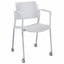 Offiho Silla Kyos Ohv-313 Visita Asiento Y Respaldo Polipropileno Con Rodajas Giratorias Tipo Dual Y Descansabrazos Ergonomica - OHV-313 - OFFIHO - NOGAL BEAT - Sillas