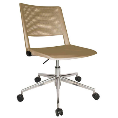 SILLA OFFIHO REVOLUTION OHS-86AL KIT CROMADO | Silla Diseño Ergonómico para Área Operativa Trabajo | Altura Ajustable | Base Estrella | Polipropileno | Interior | Coworking Area Trabajo Recepción Despacho Sala Juntas Conferencias