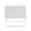 OTTOMAN NOGAL BEAT PLUSH | Ottoman Decorativo para Habitación | 46 cm | Estructura Acero Cromado | Blanco | Cuero Artificial Madera Contrachapada | Interior - 103004 - Zuo - NOGAL BEAT - Bancos