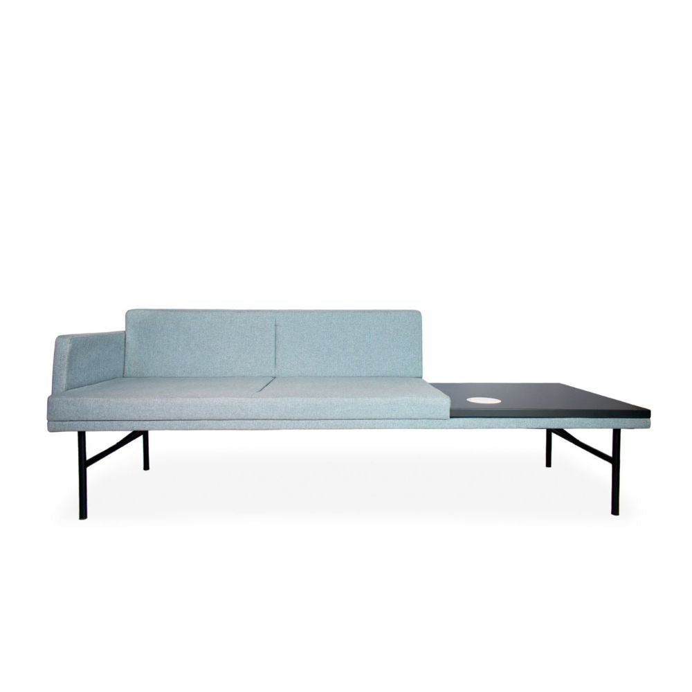 REQUIEZ MODULAR ESENCIA RE-2003BR-DX | Sillon Sala Estar Espera | Opciones de Plazas Con y Sin Mesa | Tapizable | Interior - RE-2003M/BR-DX - Requiez - NOGAL BEAT -