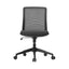 SILLA REQUIEZ DEX RS-200 | Silla Operativa | Diseño Ergonómico Trabajo Coworking Oficina  | Altura Ajustable | Respaldo Mesh | Asiento Tapizado | Interior | Home Office Operacion Despacho Profesional Sin Brazos Negro Gris