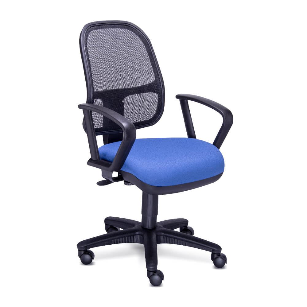 Requiez Silla Trabajo Respaldo Mesh RS-490 Base Estrella Nylon - RS-490 - Requiez - NOGAL BEAT - Silla para oficina