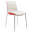 SILLA INFINITI Silla Now Polipropileno Base 4 Puntas Acero Cromado - 110-11200-RJO - Infiniti - NOGAL BEAT - Sillas