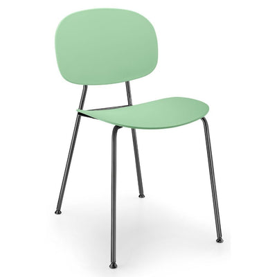 SILLA INFINITI TONDINA POP | Silla Ocasional para Sala de Estar | Base 4 Puntas | Varios Colores | Asiento y Respaldo Polipropileno | Interior - 110 - 3790A - VD - Infiniti - NOGAL BEAT - 