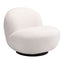 Sillón ocasional Zuo Myanmar tapizado en tela beige tipo piel de oveja