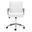 SILLA NOGAL BEAT PARTNER | Silla de Oficina para Empresa | Base Estrella con Rodajas | Blanco | Polipiel 100% Poliuretano | Interior - 109006 - Zuo - NOGAL BEAT -