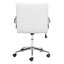 SILLA NOGAL BEAT PARTNER | Silla de Oficina para Empresa | Base Estrella con Rodajas | Blanco | Polipiel 100% Poliuretano | Interior - 109006 - Zuo - NOGAL BEAT -