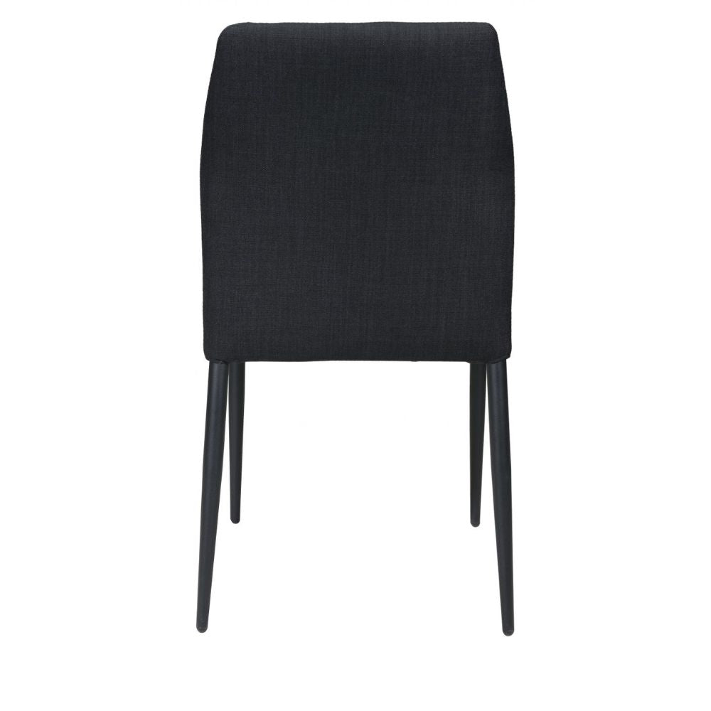 SILLA NOGAL BEAT REVOLUTION | Silla Ocasional de Comedor | Base Acero | Negro | Piel Sintética 100% Poliuretano Madera Contrachapada | Interior - 100761 - Zuo - NOGAL BEAT - Sillas