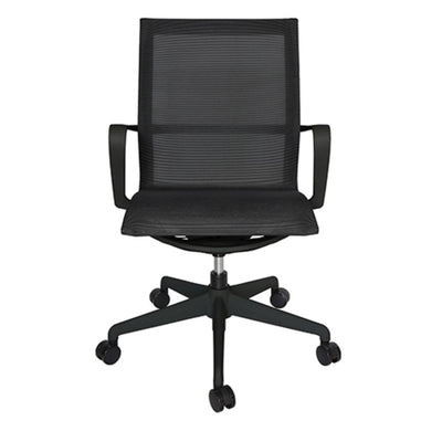 SILLA OFFIHO BIO OHE - 114 NEGRO | Silla Operativa | Base Estrella | Diseño Ergonómico| Respaldo Bajo | Interior | Oficina Despacho Consultorio - OHE - 114negro - OFFIHO - NOGAL BEAT - Silla para oficina