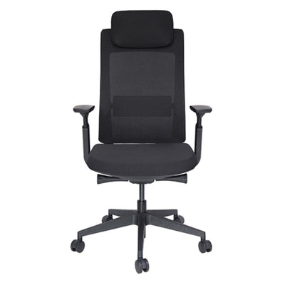 SILLA OFFIHO QUO OHE - 805NEGRO | Silla Operativa | Diseño Ergonómico | Respaldo Alto | Asiento Tapizado | Interior | Oficina Despacho Consultorio - OHE - 805negro - OFFIHO - NOGAL BEAT - Silla para oficina