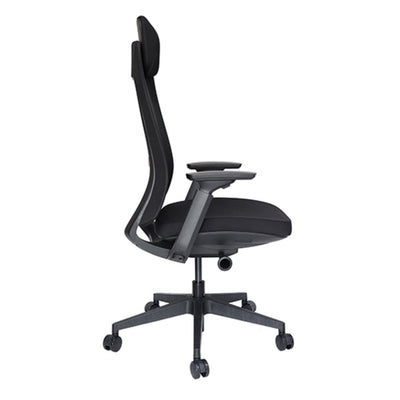 SILLA OFFIHO QUO OHE - 805NEGRO | Silla Operativa | Diseño Ergonómico | Respaldo Alto | Asiento Tapizado | Interior | Oficina Despacho Consultorio - OHE - 805negro - OFFIHO - NOGAL BEAT - Silla para oficina