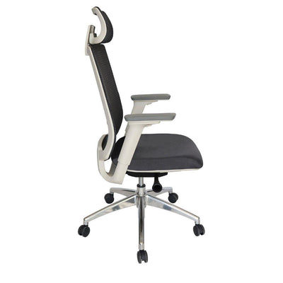 SILLA OFFIHO SOHO OHE - 95 BLANCO | Silla Ejecutiva | Base Estrella | Diseño Ergonómico | Respaldo Alto | Interior | Oficina Despacho Consultorio - OHE - 95blanco - OFFIHO - NOGAL BEAT - Silla para oficina