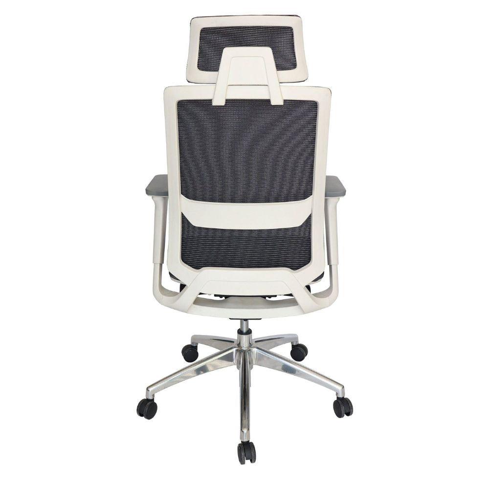 SILLA OFFIHO SOHO OHE - 95 BLANCO | Silla Ejecutiva | Base Estrella | Diseño Ergonómico | Respaldo Alto | Interior | Oficina Despacho Consultorio - OHE - 95blanco - OFFIHO - NOGAL BEAT - Silla para oficina