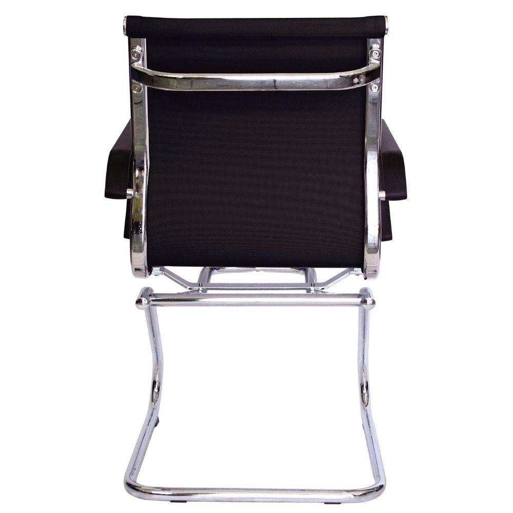 SILLA OFFIHO TRAVIS OHV - 298NEGRO | Silla Recepción | Base Trineo | Respaldo Bajo | Malla | Interior | Oficina Despacho Consultorio - OHV - 298negro - OFFIHO - NOGAL BEAT - Silla para oficina